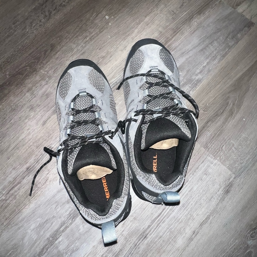 NEW Merrell Mens Size 11W Yokota 2 Trail Hiking Shoes Castlerock Gray Black